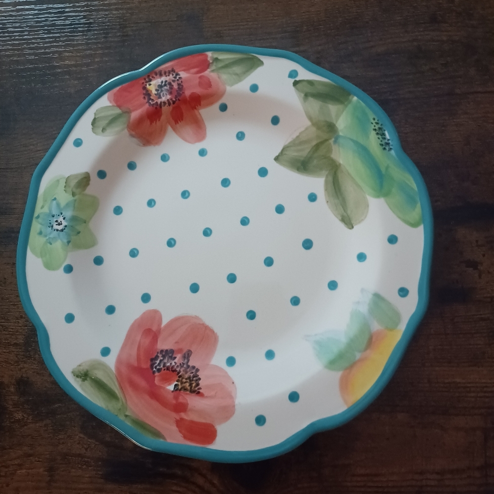 Pioneer Woman 10.5" Stoneware Dinner Plate Vintage Bloom